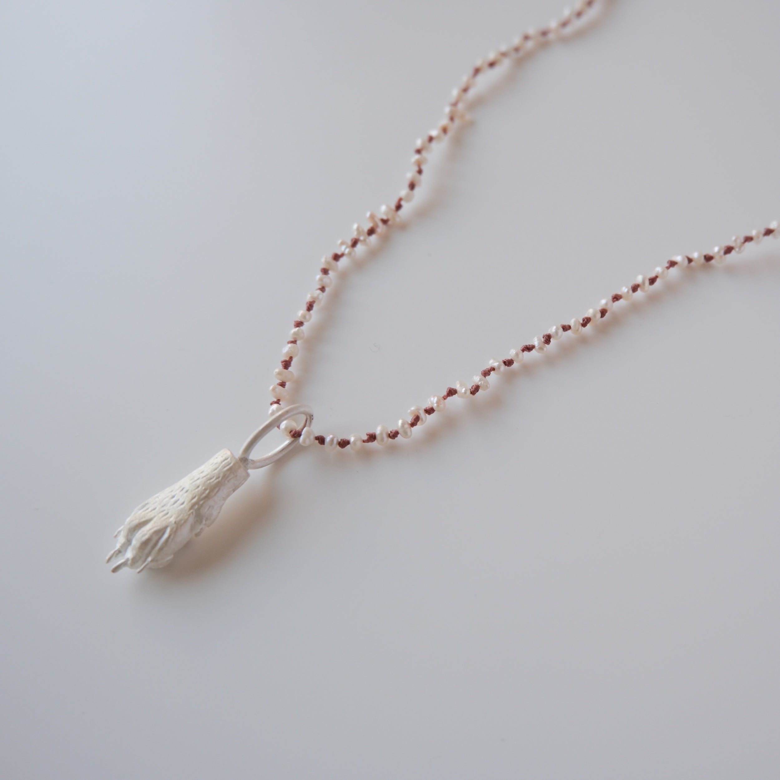 Long Pearl Necklace "Patita"