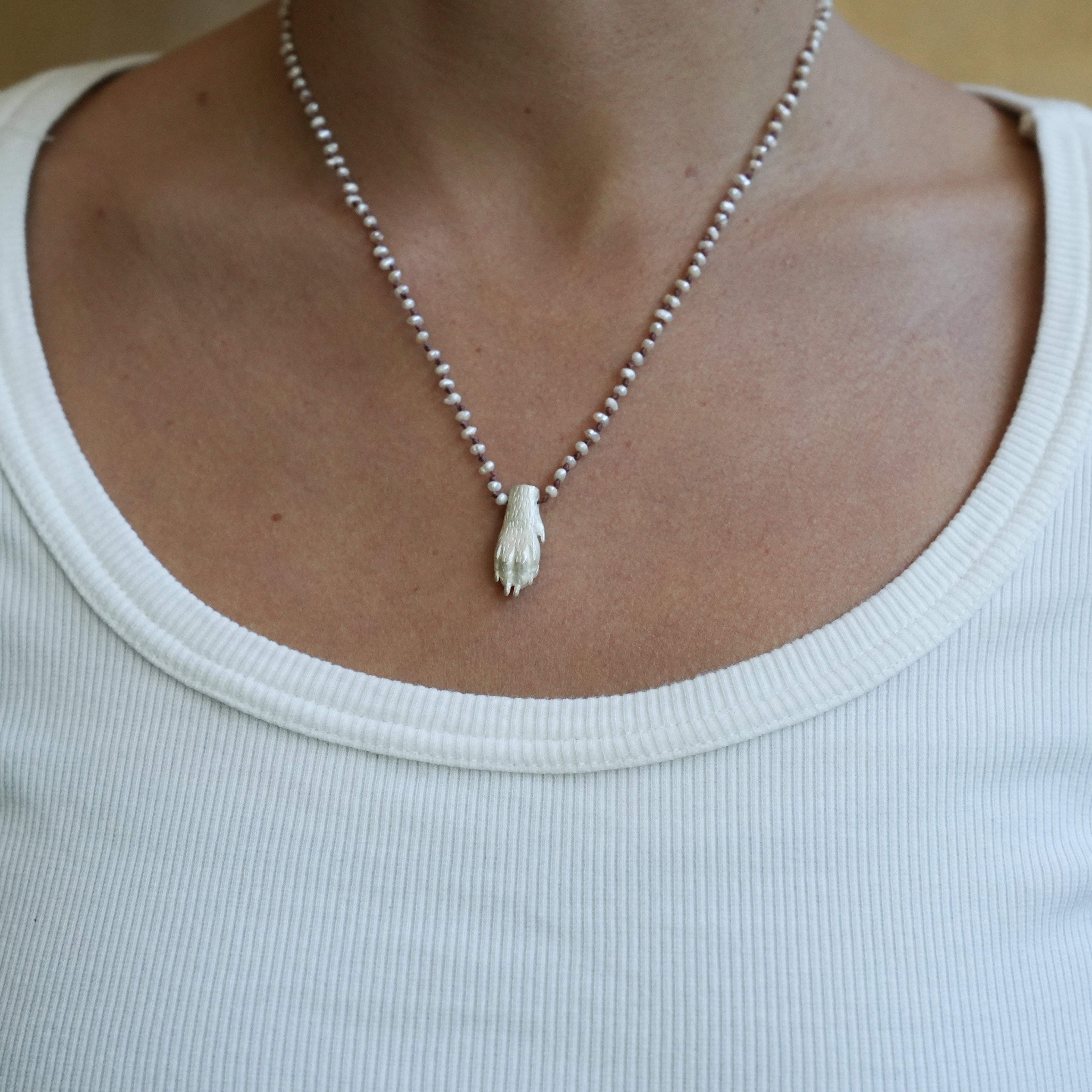 Short Pearl Necklace "Patita"