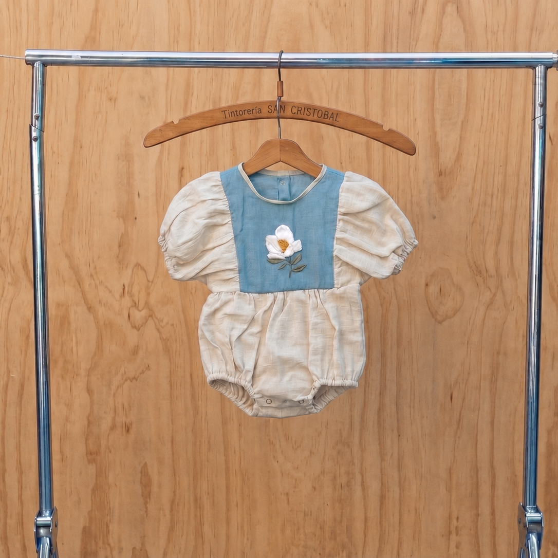 Flower Cotton Bubble Romper